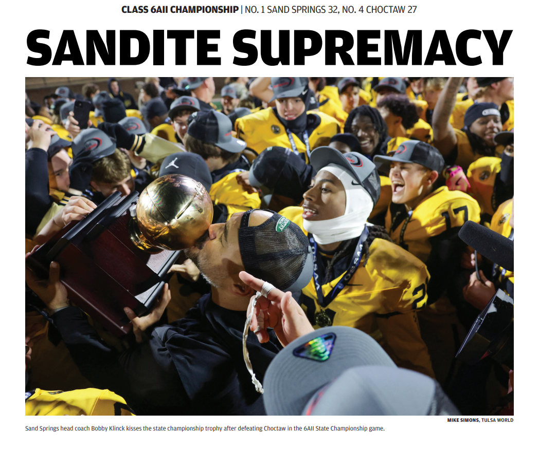 2025 Sand Springs Football Championship Commemorative Edition