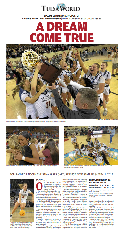 2024 Lincoln Christian Girls Basketball Championship Commemorative Edition